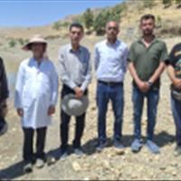 بازدید کارشناسان معین مرکز تحقیقات آرتمیای کشور از دریاچه پشت سد مهاباد