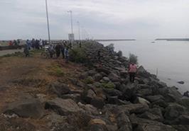 مراسم صید ورزشی ماهی با قلاب در سواحل انزلی