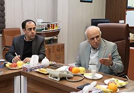 رئیس مؤسسه تحقیقات علوم شیلاتی کشور با مدیرکل شیلات استان خوزستان دیدارکرد