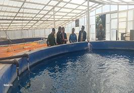 مشاور فرماندار بافق از مرکز تحقیقات ملی آبزیان آب‌های شور بازدید کرد