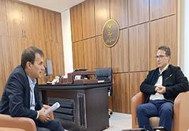 نشست رئیس پژوهشکده آبزی‌پروری آب‌های داخلی با معاون توسعه مدیریت و منابع استانداری گیلان