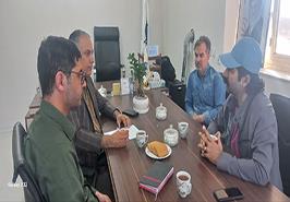 بازدید معاون برنامه‌ریزی و هماهنگی امور عمرانی فرمانداری بافق از مرکز تحقیقات ملی آبزیان آب‌های شور